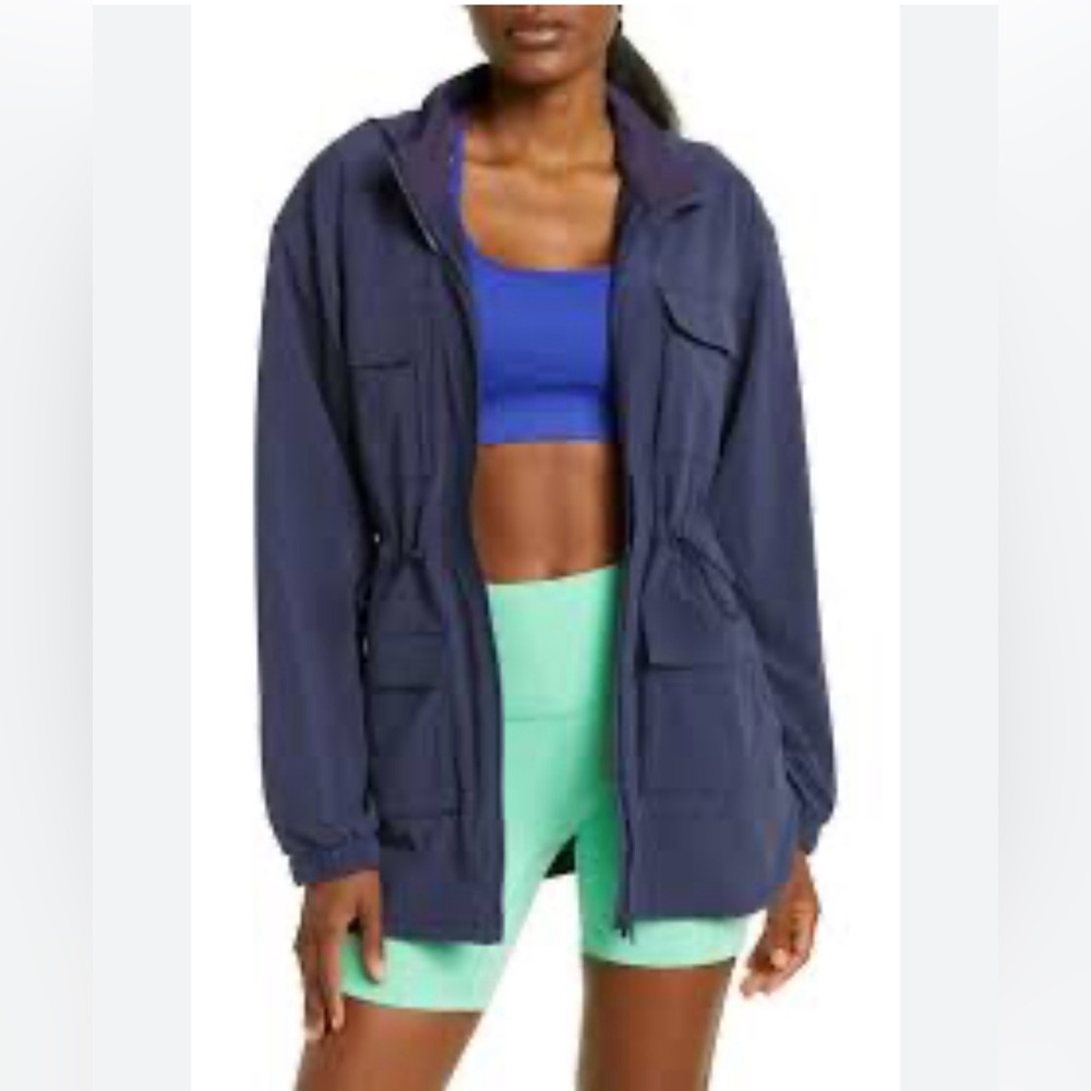 Zella Getaway Utility Navy Blue Jacket